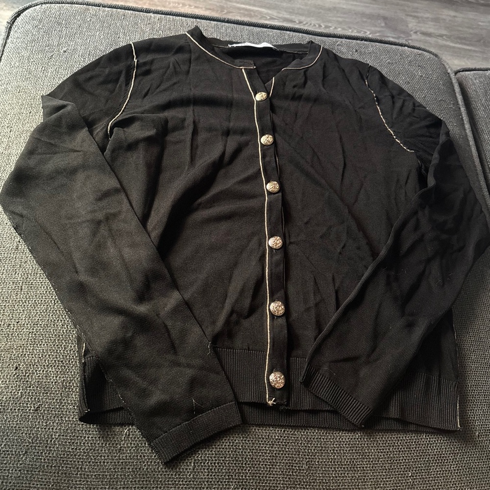Zara Black Button Down Shirt